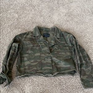 SANCTUARY cropped camo jacket